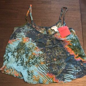 Mossimo cropped flowy tank top